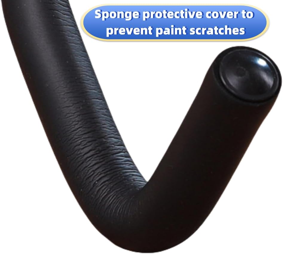 Bicycle Wall Mount Rack, Adjustable Angle, Foldable Design, with Mounting Hardware, Black (Screw fixation)