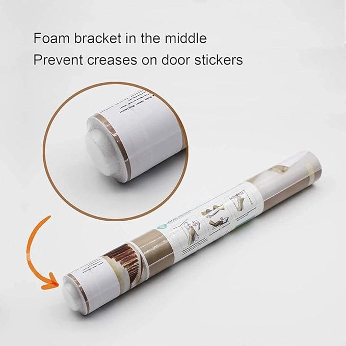 3D Peel and Stick Wall Mural - Horse - Self-Adhesive Removable PVC Waterproof Door Poster for Bedroom & Living Room - 30.3" x 78.7"