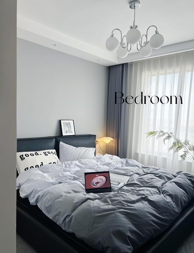 Dimoon 78.7''x17.7'' Grey Peel and Stick Wallpaper Contact Paper Modern Self Adhesive Wall Paper Removable Renter Friendly Textured Solid Color Shelf Cabinet Vinyl Roll (78.7''x17.7'',Silver Grey)