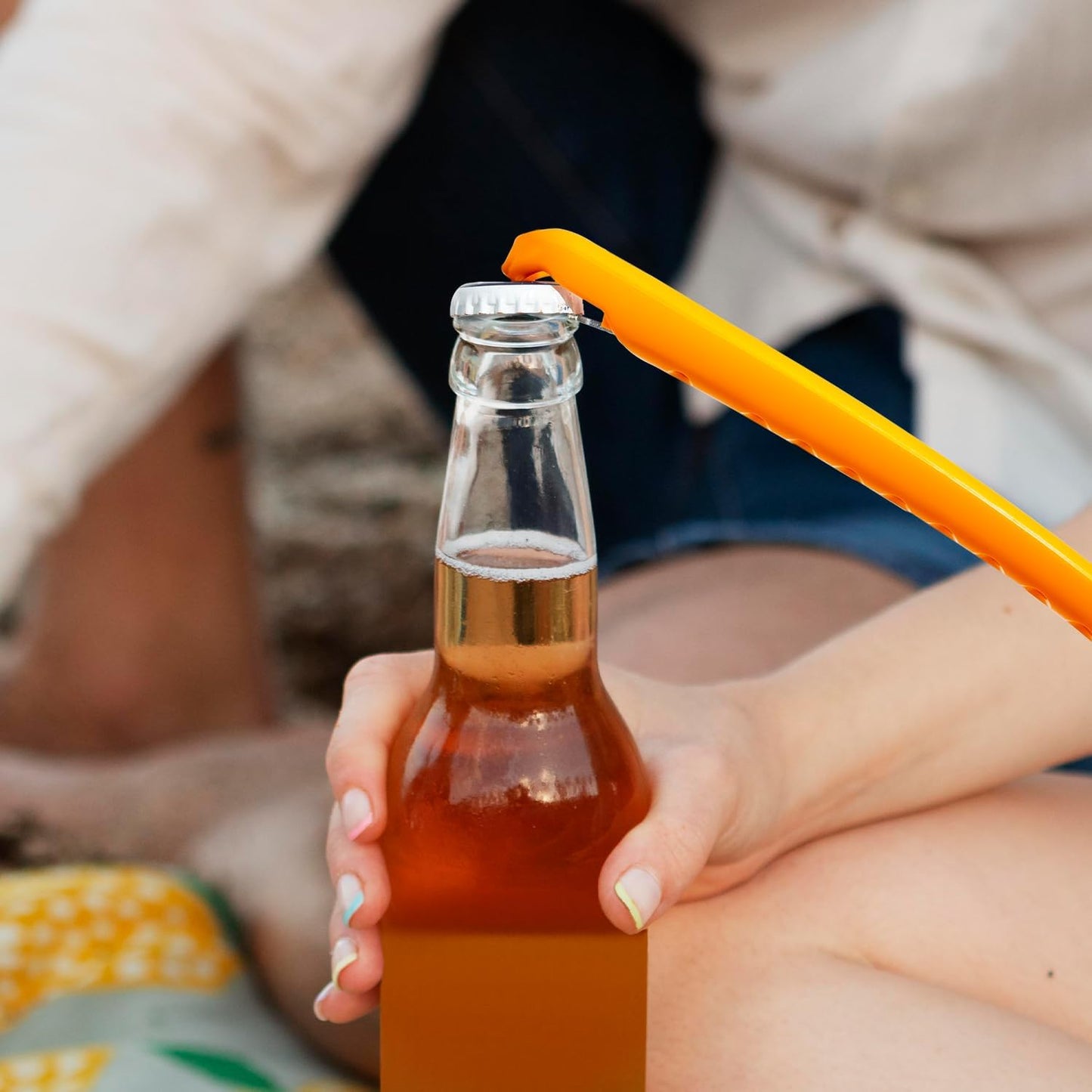 Grill Rescue BBQ Replaceable Scraper Cleaning Head - Bristle Free, Safe for Stainless Steel & Cast Iron Grates - Premium Aramid Fiber, Dishwasher Safe, Built-in Bottle Opener (Better Brush)