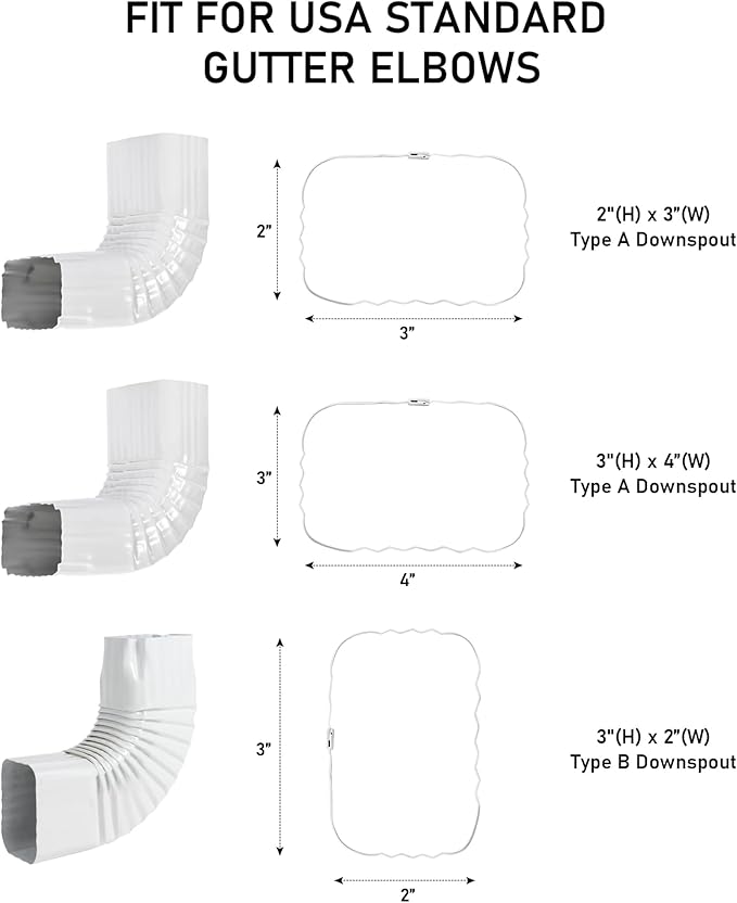 Elenon Playful Frog Decorative Gutter Downspout Extension Statue, Animal Gutter Guardian Rain Downspout Extender, Garden Splash Block Outdoor Sculpture for 3" × 4" Down Spouts Decor