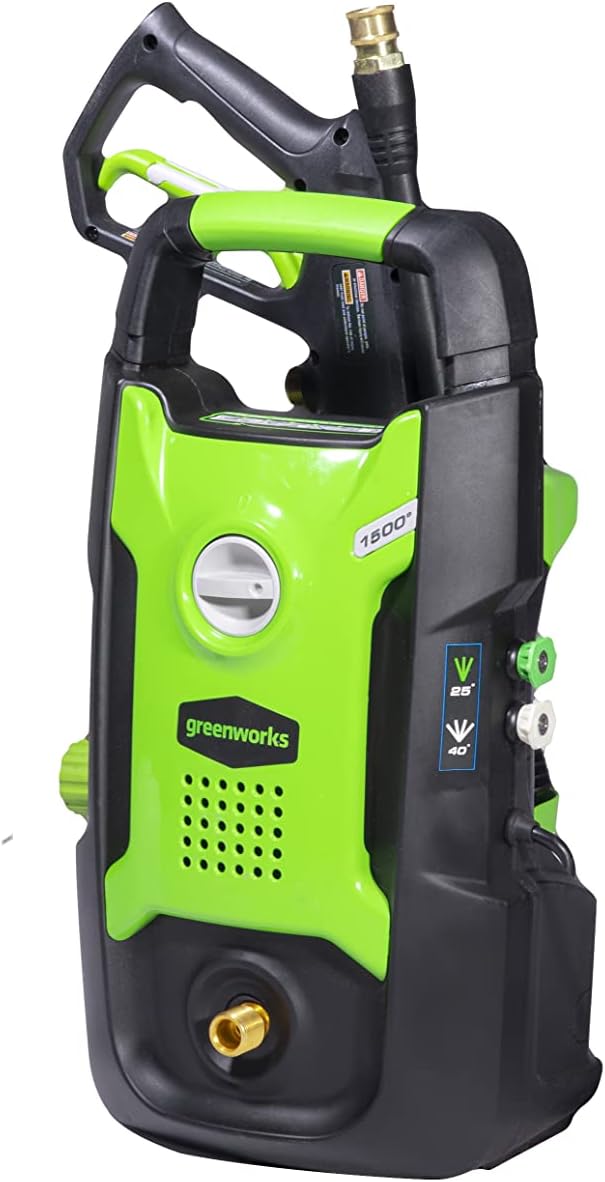 Greenworks 1500 PSI 1.2 GPM Pressure Washer (Upright Hand-Carry) PWMA Certified