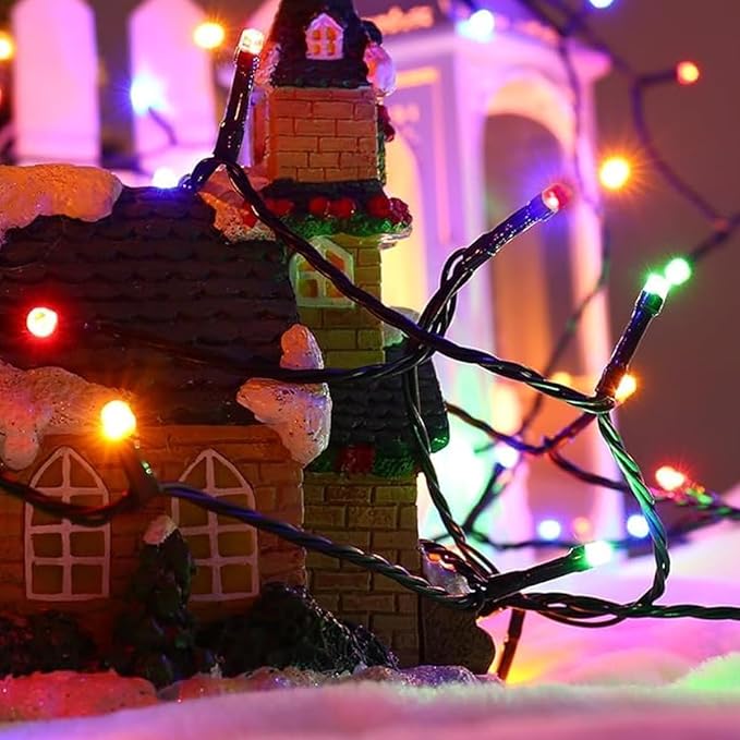 6-Pack Solar String Lights, 600 LED Extra-Long 236Ft Solar Christmas Lights Outdoor Waterproof, 8 Modes Multicolor Led Christmas Lights for Garden, Patio, Wedding, Christmas Decorations