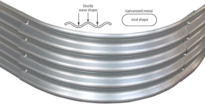 6 ft x 2 ft Raised Garden Bed Metal Elevated Planter for Vegetable Flower Herb (2pk)