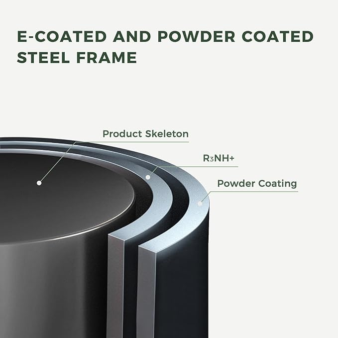 Grand patio 52" Farmhouse Outdoor Bench, Garden Benches with Rust Free Metal Powder Coated Frame and Aluminum Backrest, Faux Wood Grain Finish Frame Patio Bench for Front Porch, Weathered Grey