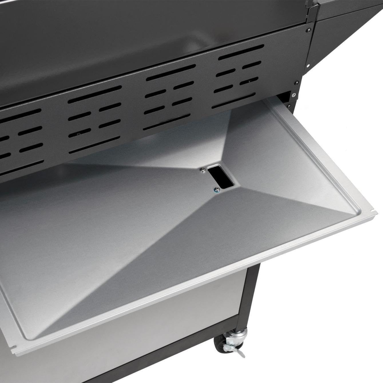 4-Burner Propane Gas BBQ Grill with Side Burner, 53,000 BTU Output with Enameled Cast Iron Grates for Patio Garden Barbecue, Stainless Steel