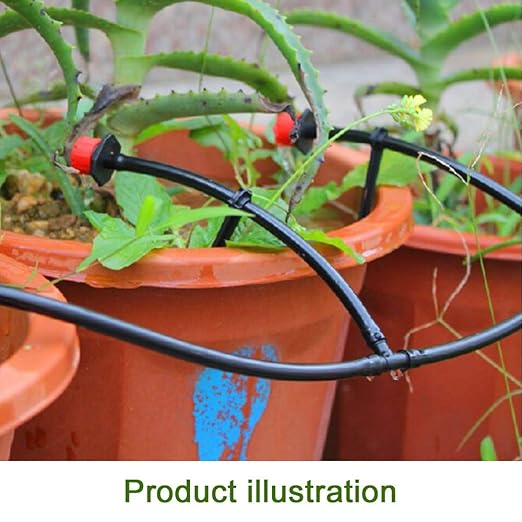 Barbed Connectors Drip Irrigation, 1/4" Universal Barbed Tee Fittings(100pcs 1/4" Tee Fittings)