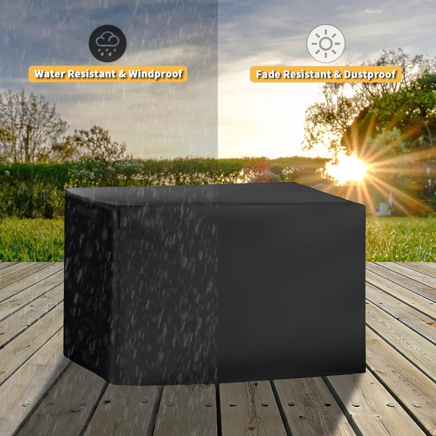 Grill Cover for Magma Boat Grill, Heavy-Duty 600D BBQ Cover for Magma Pontoon Boat Grill