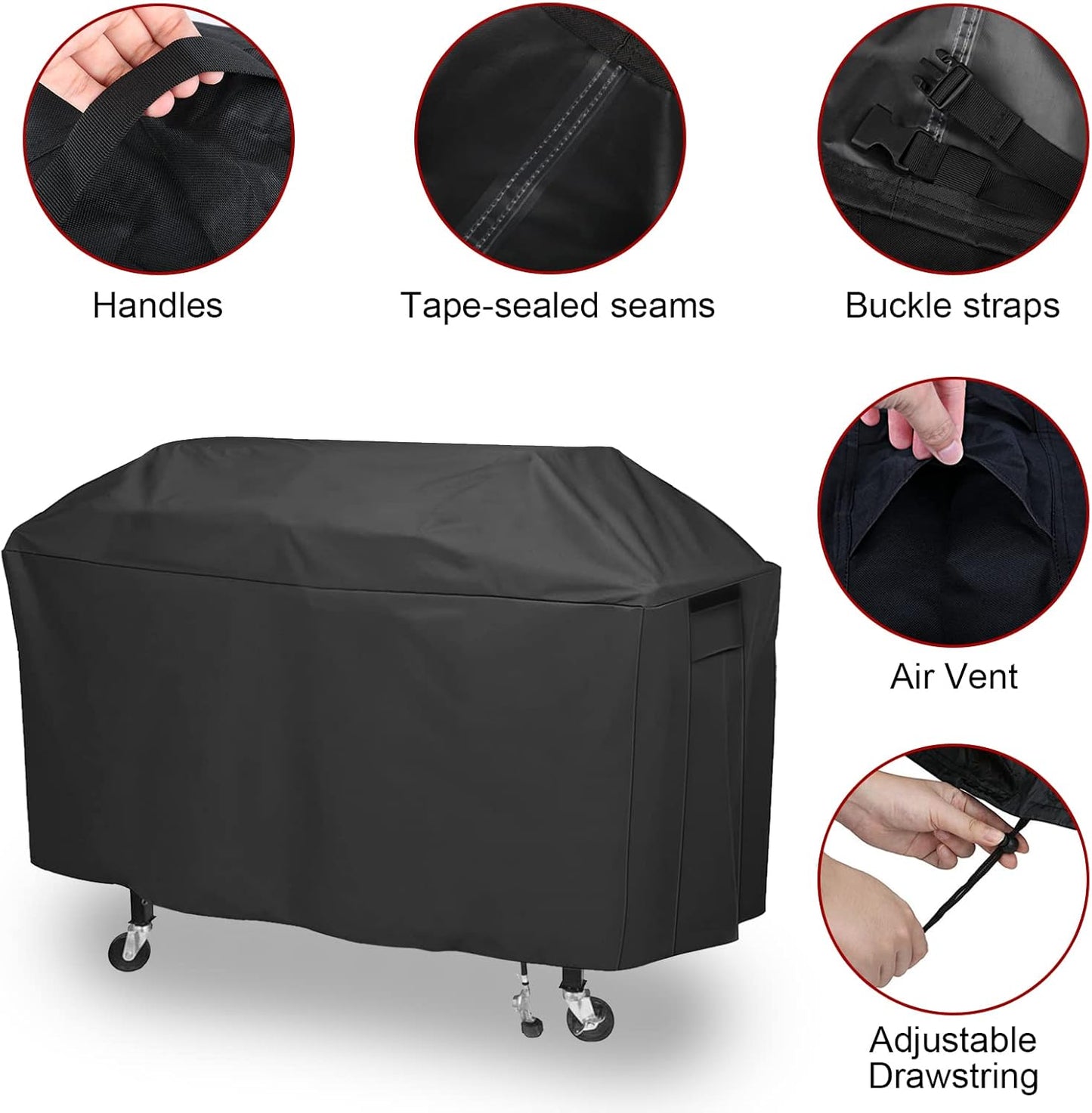 Grill Cover for Royal Gourmet GB8001B GB8003 8-Burner Gas Grill,Outdoor Griddle Cover