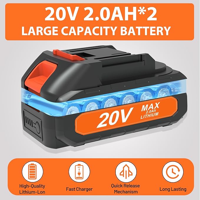 Battery Powered Seed Spreader, Fertilizer Spreader, Lightweight, Spreaders for Lawns, Broadcast Spreader, 8 Seed Settings & 6 Speed Levels, Spreader for Grass Seed, Fertilizer & Ice Melt