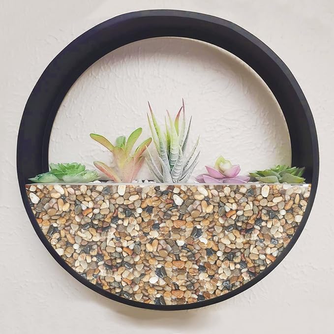 GASPRO 5 Pound Pebbles for Indoor Plants, 3/8 Inch Decorative Rocks for Vase, Succulents, Highly Polished, Mixed Color