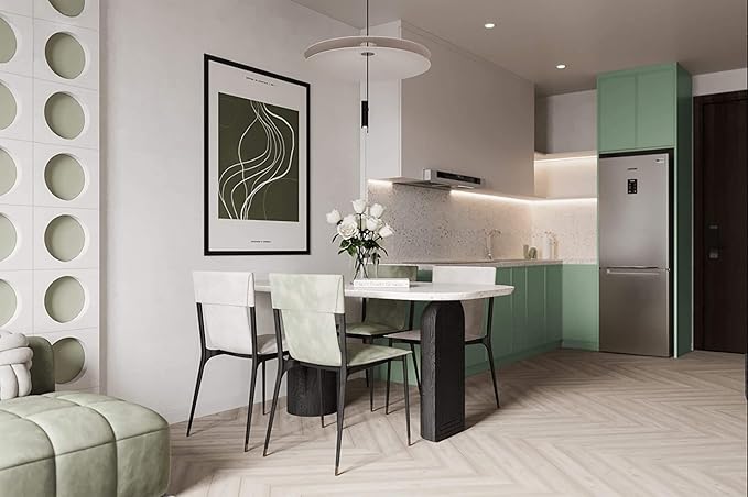 Dimoon 236''x17.7'' Cyan Peel and Stick Wallpaper Contact Paper Modern Self Adhesive Wall Paper Removable Renter Friendly Textured Solid Color Shelf Cabinet Vinyl Roll (236''x17.7'',Peppermint)