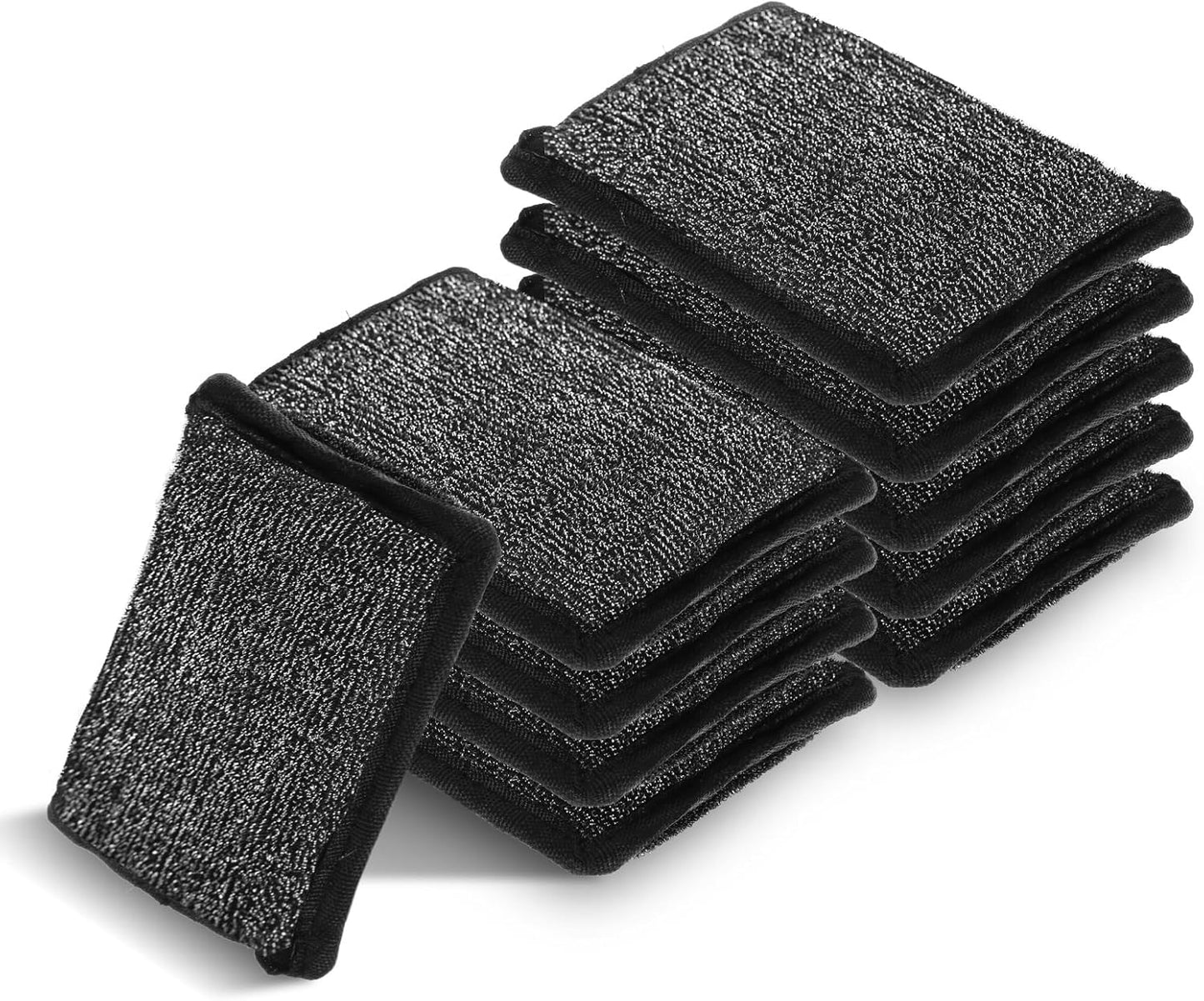 Grill Brush Bristle Free(Steel Wire),10 Replaceable BBQ Cleaning Head,Safe Replacement Cleaning Pad for Cast Iron or Stainless-Steel Grates (No Handle)