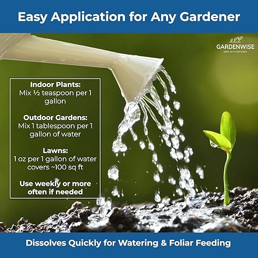 20-20-20 Water-Soluble Fertilizer โ Powder for Liquid Plant Food for Indoor & Outdoor Plants, Orchids, Vegetables, Lawns, Flowers โ 20 20 20 Fertilizer (8 oz)