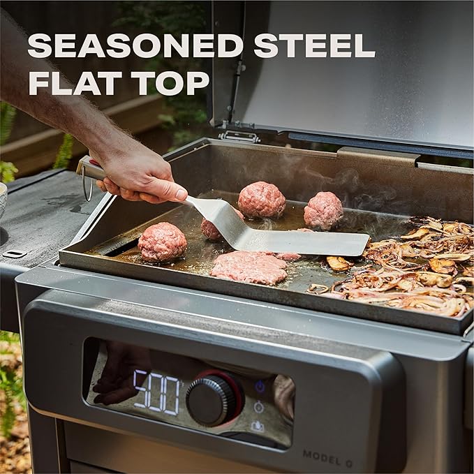 Current® Model G Griddle, Smart Electric Outdoor Flat Top BBQ Grill with 200°F to 600°F Range for Searing & Roasting, Digital Precision, Apartment-Friendly & Weather-Resistant
