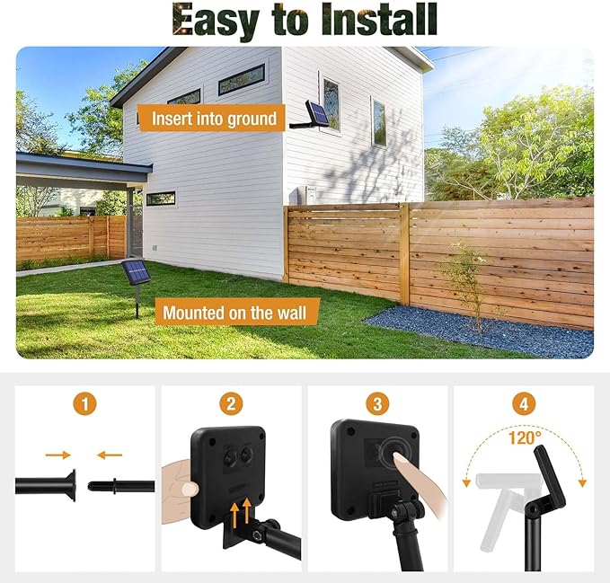 btfarm Solar Halloween String Lights Outdoor, 120LED 39Ft Orange Purple Solar Lights Waterproof Outside, 8 Modes Tree Twinkle Light Solar Powered for Garden Yard Patio Party Decorations