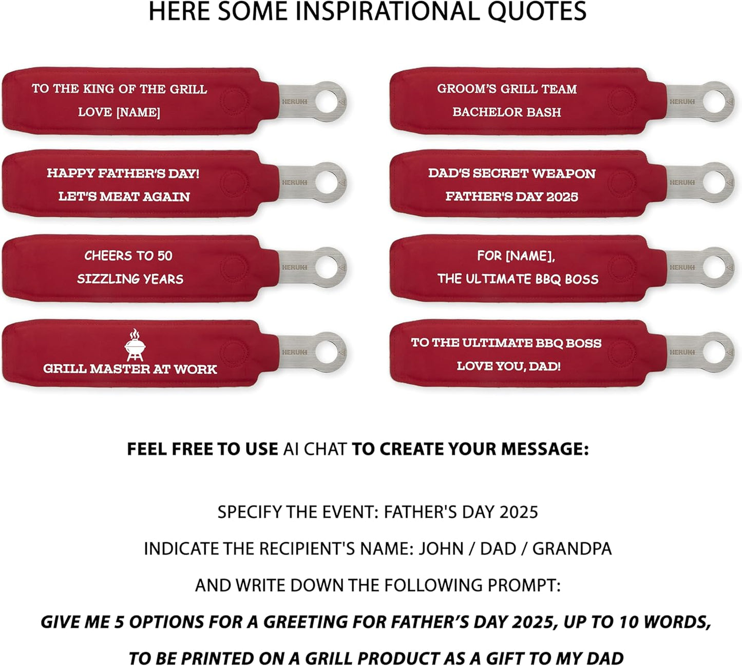 Double Skewers 14.4" Stainless Steel Heavy Duty Double Prong Skewers for BBQ Kabob Shawarma Meat Fish Chicken Gift for Valentine Accessories for Grill Master Arsenal - 2 Units (Personalized)