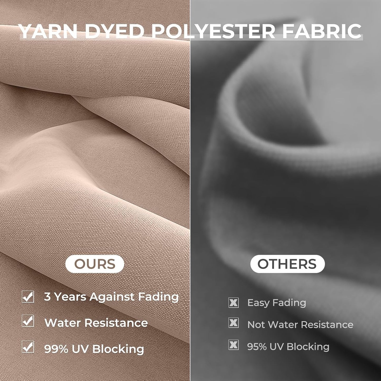 Grand patio 11FT Cantilever Umbrella with Base Outdoor Large Round Aluminum Offset Umbrella for Patio Garden Backyard (Champagne, 11 FT)