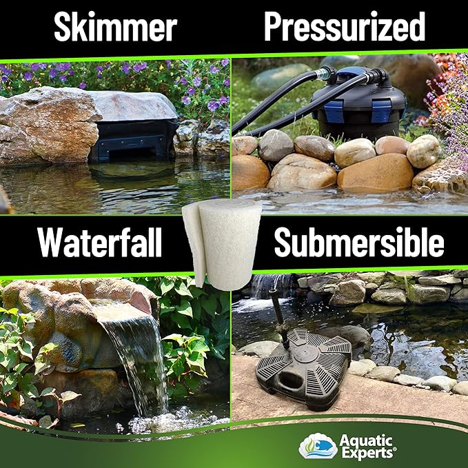 Classic Koi Pond Filter Pad FINE - White Bulk Roll Pond Filter Media, Ultra-Durable Pond Filters for Outdoor Ponds, Reusable Fish Pond Filter Material, USA (3/4" - 1" x 12" x 12 feet)