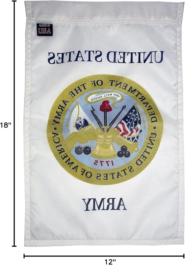 FlagSource U.S. Army Nylon Garden Flag, Made in The USA, 18x12"