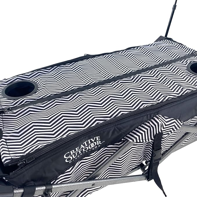 Creative Outdoor All-Terrain Deluxe Wagon | 360 Swivel All Terrain Wheels | Great for Beach, Park, Garden & Tailgate | Multiple Color Options