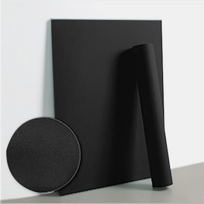 Dimoon 394''x15.7'' Black Skin Peel and Stick Wallpaper Contact Paper Modern Self Adhesive Wall Paper Removable Renter Friendly Textured Solid Color Cabinet Vinyl Roll (394''x15.7'',Black Skin)
