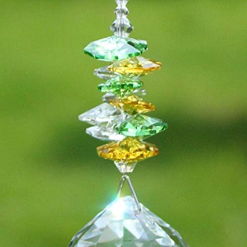 Crystal Garden Suncatcher Hanging Crystals Ornament for Window Rainbow Maker Prisms Home Decor Gift Boxed Sun Catcher Gift Idea for Mom Friends Grandma,Dragonfly