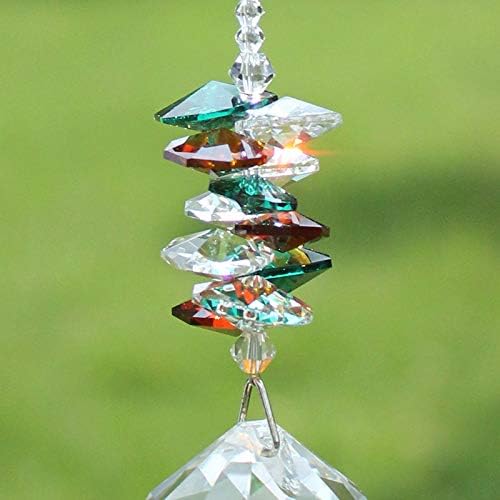 Crystal Garden Suncatcher Hanging Crystals Ornament for Window Rainbow Maker Prisms Home Decor Gift Boxed Sun Catcher Gift Idea for Mom Friends Grandma,Tree of Life