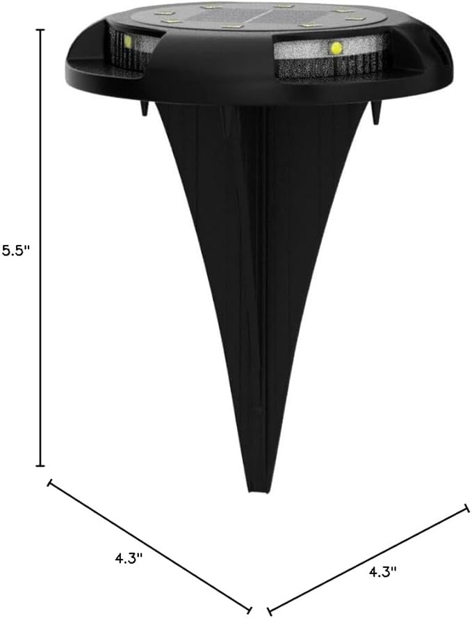 Biling Solar Pathway Lights Outdoor Uplight Sidelight, 8 Packs Multi Color Solar Ground Lights Walkway Lights Waterproof Solar Deck Lights for Yard Walkway Garden Halloween Decorations