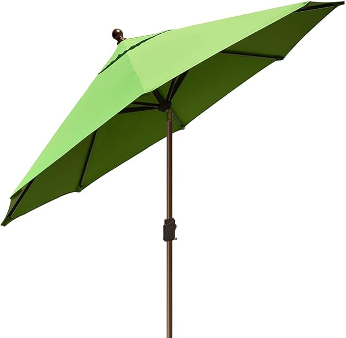EliteShade USA 10-Year-Non-Fading 9Ft Market Umbrella Patio Umbrella Outdoor Table Umbrella with Ventilation, Macaw Green