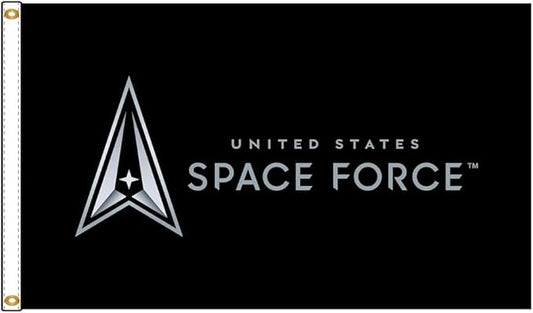 FlagSource Official U.S. Space Force Nylon Military Flag, Made in USA, 5x8'
