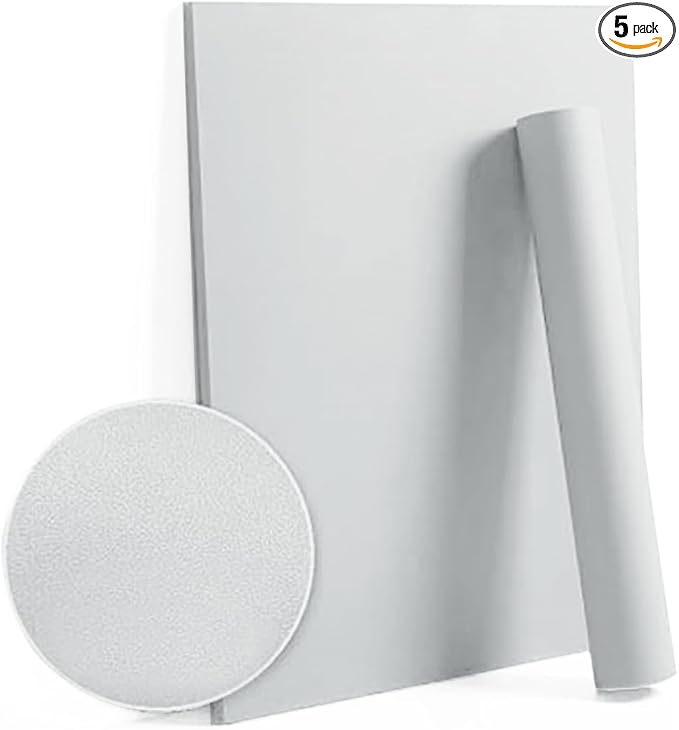 Dimoon 394''x17.7'' Grey Peel and Stick Wallpaper Contact Paper Modern Self Adhesive Wall Paper Removable Renter Friendly Textured Solid Color Shelf Cabinet Vinyl Roll (394''x17.7'',Silver Grey)