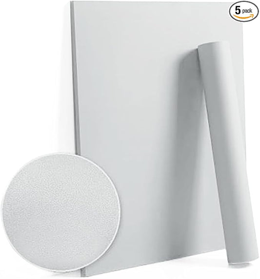 Dimoon 78.7''x17.7'' Grey Peel and Stick Wallpaper Contact Paper Modern Self Adhesive Wall Paper Removable Renter Friendly Textured Solid Color Shelf Cabinet Vinyl Roll (78.7''x17.7'',Silver Grey)