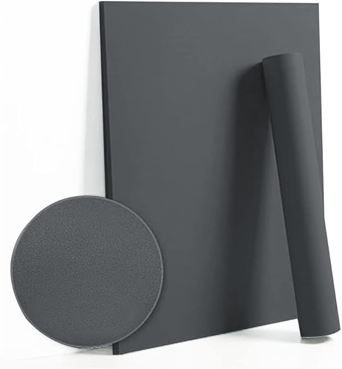 Dimoon 110''x17.7'' Grey Peel and Stick Wallpaper Contact Paper Modern Self Adhesive Wall Paper Removable Renter Friendly Textured Solid Color Shelf Cabinet Vinyl Roll (110''x17.7'',Dark Grey)