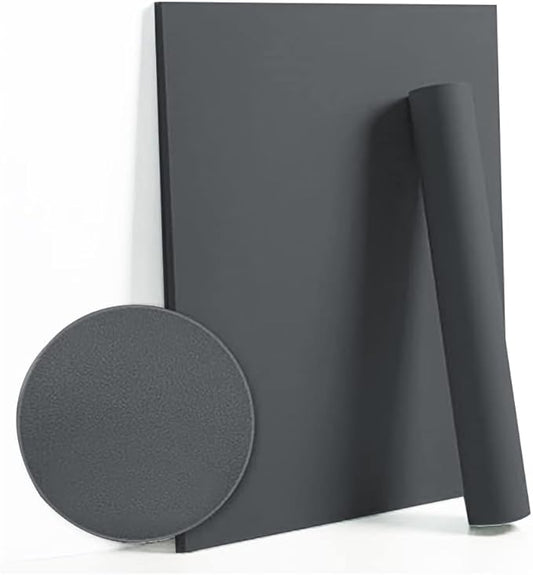 Dimoon 110''x17.7'' Grey Peel and Stick Wallpaper Contact Paper Modern Self Adhesive Wall Paper Removable Renter Friendly Textured Solid Color Shelf Cabinet Vinyl Roll (110''x17.7'',Dark Grey)