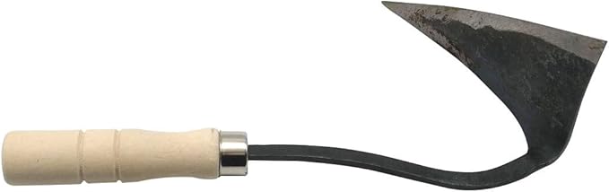 GARASANI Hoe Hand Plow Hoe Korean Style Ho-Mi Organic Gardening (Triangle)