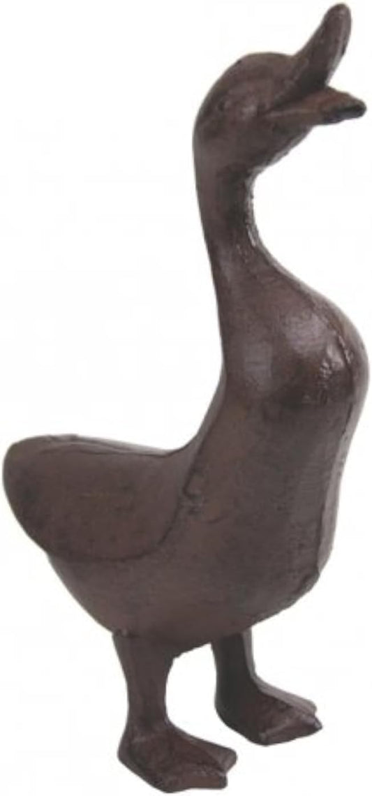 Full Bodied Cast Iron Duck Garden Figure