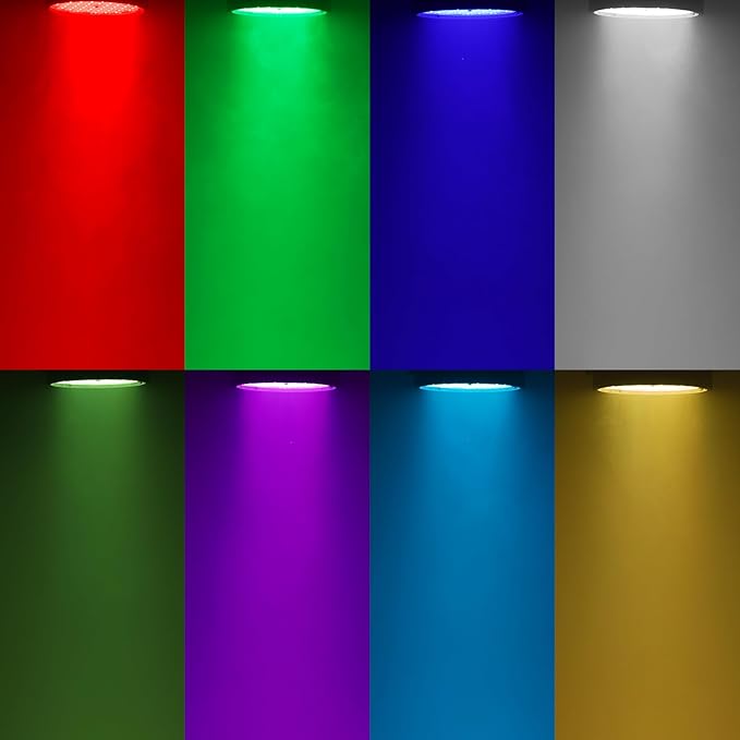 BETOPPER DJ Light 2 Pack, 54x3W LED Par Lights, DMX Stage Lights Sound Activated, Strobe Wash Lighting for Wedding, Church, Party, Club, Concert and Festival Events (2)