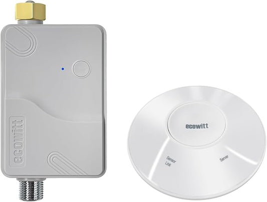 ECOWITT Intelligent Watering Timer Kit, with WFC01 Sprinkler Timer(NPT Thread) and GW2000 Wi-Fi Hub, APP Remote Control, IoT Linkage, Automatic Irrigation, Support Ecowitt Cloud Server, 915 MHz