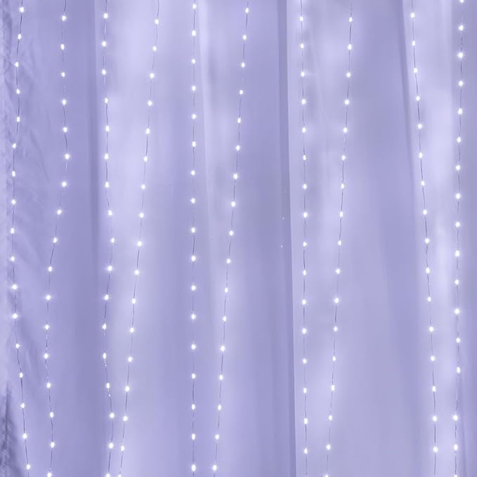 Fairy Lights Plug in,66FT 400 LEDs Waterproof String Lights,Twinkle Light with Remote for Outdoor Indoor Christmas Wedding Birthday Garden Party Decorations,2 Inch Space,Cool White