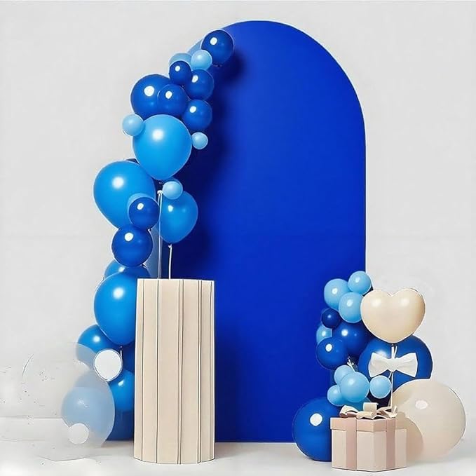 7.2 FT Arch Backdrop Cover, JFDYDM Royal Blue Wedding Arch Cover 7.2 FT, Arch Backdrop Stand Cover, Background Stand Covers for Party Celebration Proposal Birthday