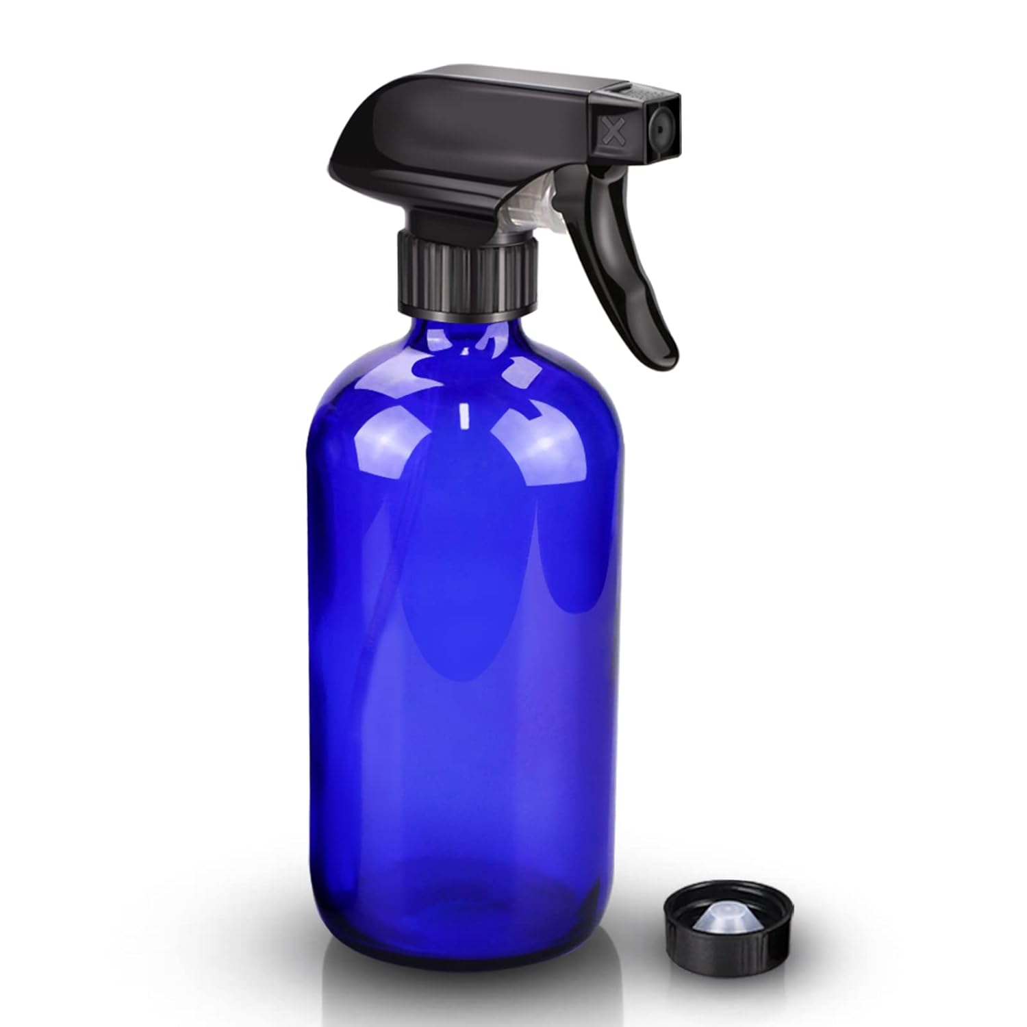 Wedama Glass Spray Bottles, 16 oz Glass Spray Bottles for Cleaning Solutions and Essential Oils, Refillable Empty Spray Bottle with Adjustable Nozzles for Alcohol, Plant and Hair Care (1 Pack)