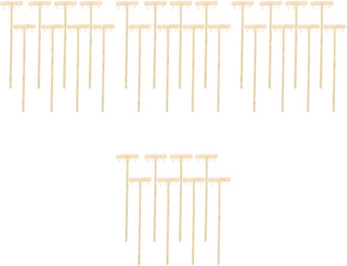 EXCEART 32 Pcs Mini Zen Garden Accessories - Sand & Rock Rake, Wood & Moss Rakes, Sandbox Tools, Bamboo Child Meditation Accessory