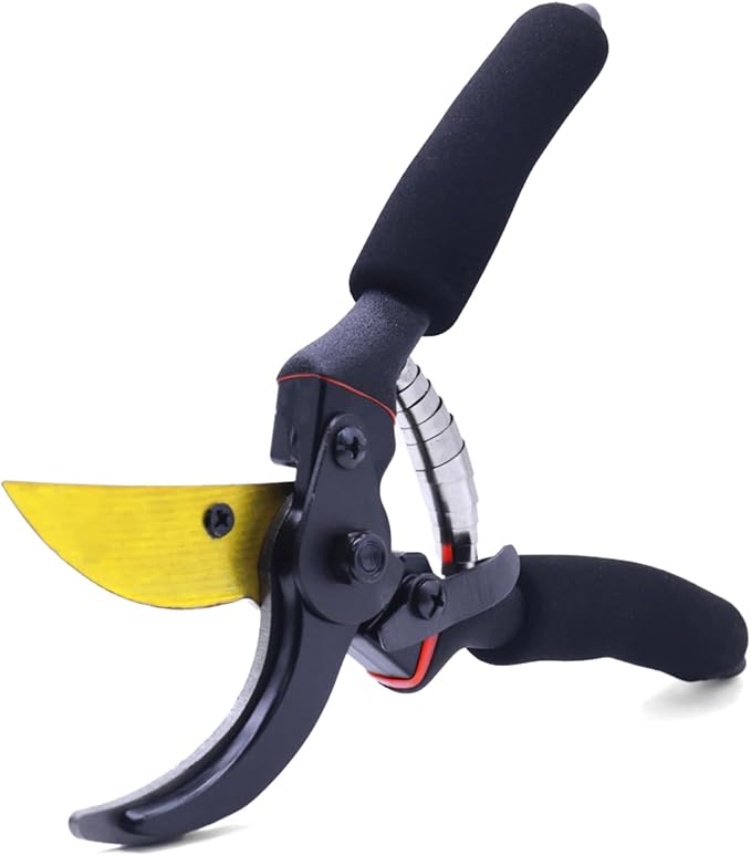 Garden Shears, Sharp Pruners for Gardening with Locking Mechanism, Ideal for Trimming, Harvesting