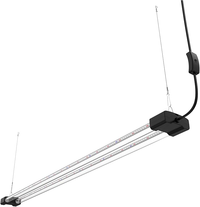 DYMOND Boostgro LED Seed Starter Grow Light 4FT Full Spectrum Linkable 5000k Daylight + 660nm Red + 450nm Blue Indoor Plant Lighting Fixture