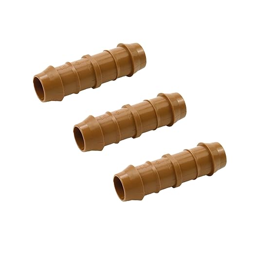 Dnyta 20pcs Drip Irrigation Fittings Drip Line Connectors Kit 17mm Drip Irrigation Tubing 1/2 Inch Drip Irrigation Kit for Most 1/2" Irrigation Tubing or Sprinkler Systems