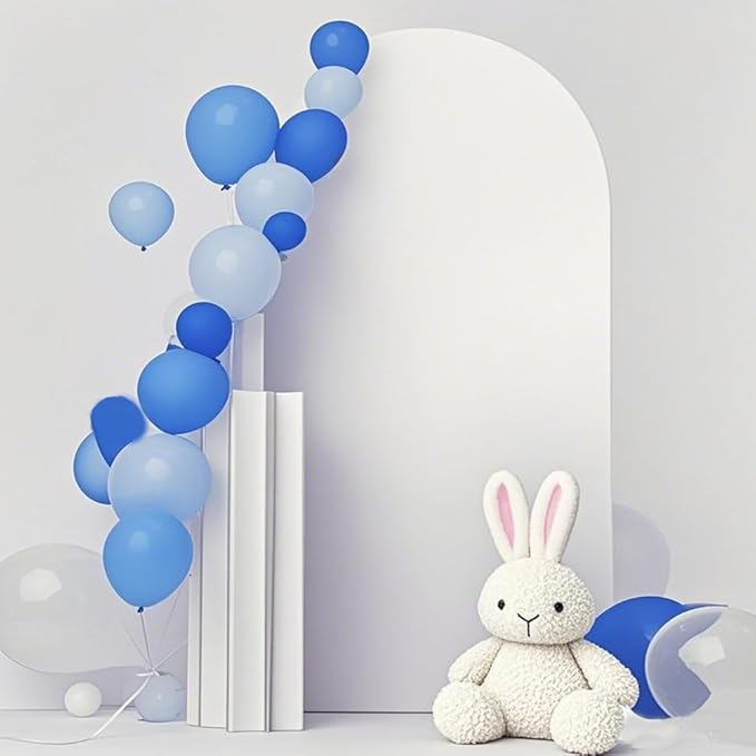 7.2 FT Double-Sided White Wedding Arch Cover, White 7.2 FT Spandex Arch Backdrop Cover, Chiara Backdrop Cover for Wedding Bridal Shower Birthday Party Decor