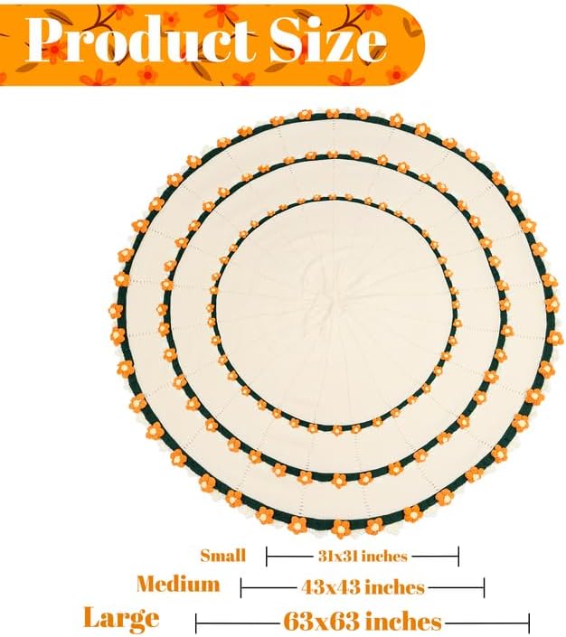 cagulax Daisy Crochet Flowers Bouquet Blanket-Birthday Gifts for Mom-Friend Gifts for Women-Birthday Graduation Gifts for Teen, Sister, Daughter, Friend, Teacher-Knitted Blankets Home Decor 31 Inches