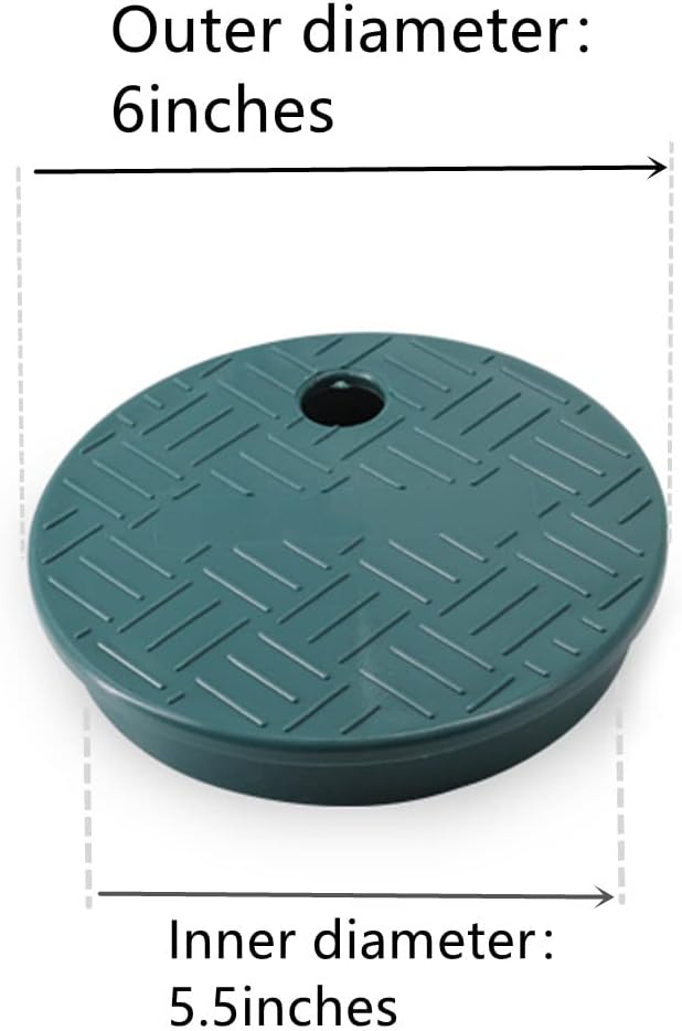 5 Pack Valve Box Cover, ID 5.5" OD 6" Universal Round Valve Box Cover Lid Replacement for Sprinkler System Irrigation Circular Valve Box- Green (5 Pack)