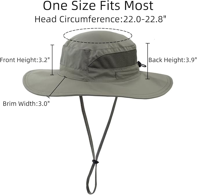 Connectyle Women's UPF 50+ Sun Hat UV Protection Wide Brim Bucket Hat Summer Beach Hats Fishing Hiking Outdoor Safari Hats